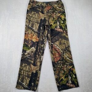Mossy Oak Youth Camouflage Camo Hunting Pants‎ Size Large (30x29) Stretch Waist